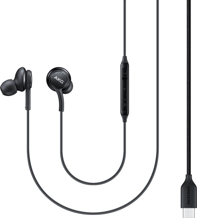 Samsung sluchátka s ovládáním hlasitosti EO-IC100BB, černá_13506221