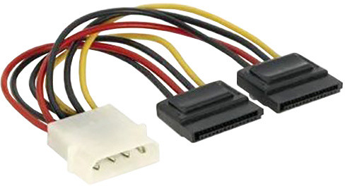 PremiumCord napájecí kabel k HDD 5,25 Molex - 2x Serial ATA_1747986085