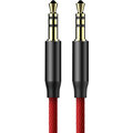 BASEUS kabel audio Yiven Series, Jack 3.5mm, M/M, 1m, červená/černá_1470225348