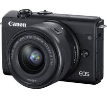 Canon EOS M200, černá + EF-M 15-45mm IS STM O2 TV HBO a Sport Pack na dva měsíce