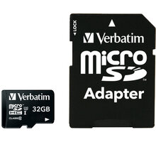 Verbatim Pro MicroSDHC 32GB (Class 10) + SD adaptér Poukaz 200 Kč na nákup na Mall.cz