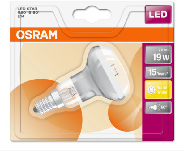 Osram žárovka reflektorová Concentra LED Star Filament 230V 2,8W/827 GL R50 E14_1947128299