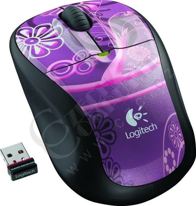 Logitech Wireless Mouse M305, fialová (Plum current)_160787308