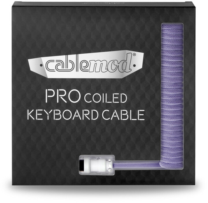 CableMod Pro Coiled Cable, USB-C/USB-A, 1,5m, Rum Raisin_12314175