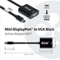 Club3D adaptér Mini DisplayPort - VGA, M/F, WUXGA@60Hz, aktivní, 23cm, černá_1553027041