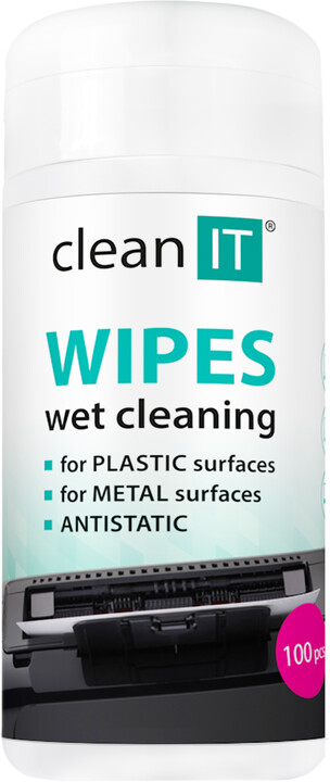 CLEAN IT čisticí ubrousky mokré na plasty 100ks_1395512116
