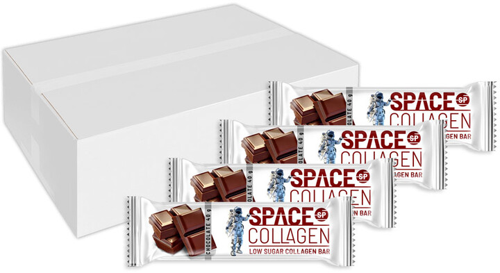 Space Collagen Chocolate, tyčinka, kolagenová, čokoláda, 30x40g_1559388083