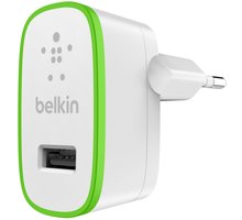 Belkin nabíječka, 1 x USB, 2.1A - 5V, bílá_899122506