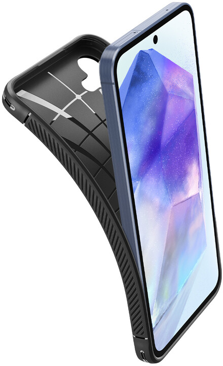 Spigen ochranný kryt Rugged Armor pro Samsung Galaxy A55, černá_479307280