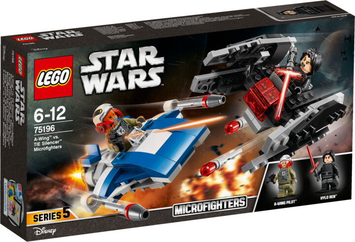 LEGO® Star Wars™ 75196 Mikrostíhačka A-Wing vs. Mikrostíhačka TIE Silencer_1893196936