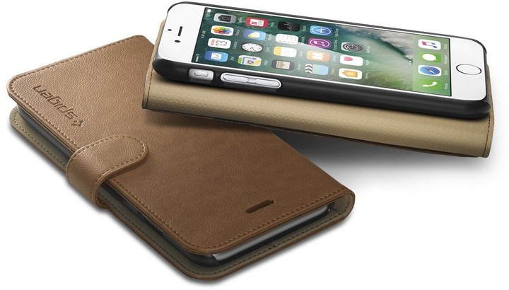 Spigen Wallet S pro iPhone 7 Plus, brown_2024088709