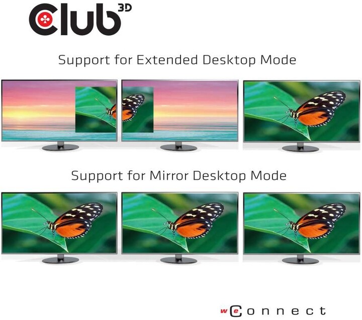 Club3D video hub MST, USB-C - 3x DisplayPort_2281124