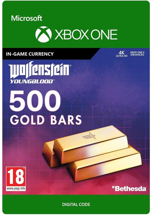 Wolfenstein: Youngblood - 500 Gold Bars (Xbox ONE) - elektronicky_2073404797