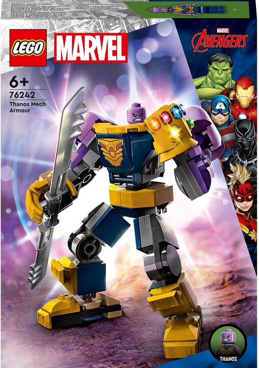 Extra výhodný balíček LEGO® Marvel 76242 Thanos, 76243 Rocket a 76241 Hulk v robotickém brnění_738869043