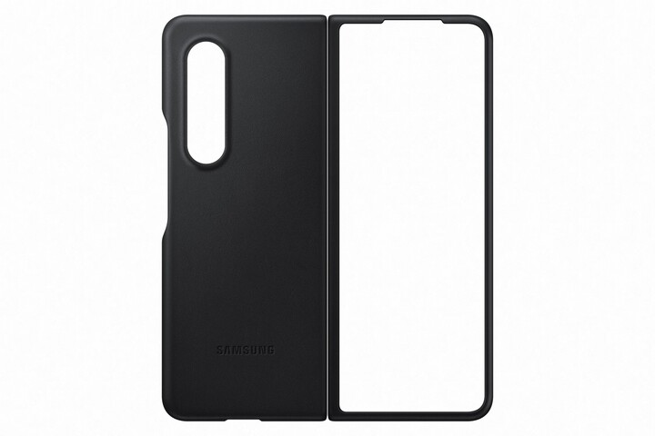 Samsung zadní kryt pro Galaxy Z Fold3, kožený, černá_823232061