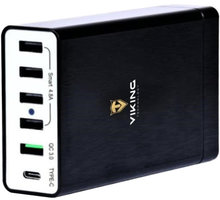 Viking USB Smart charger QC3.0, černá_363015742