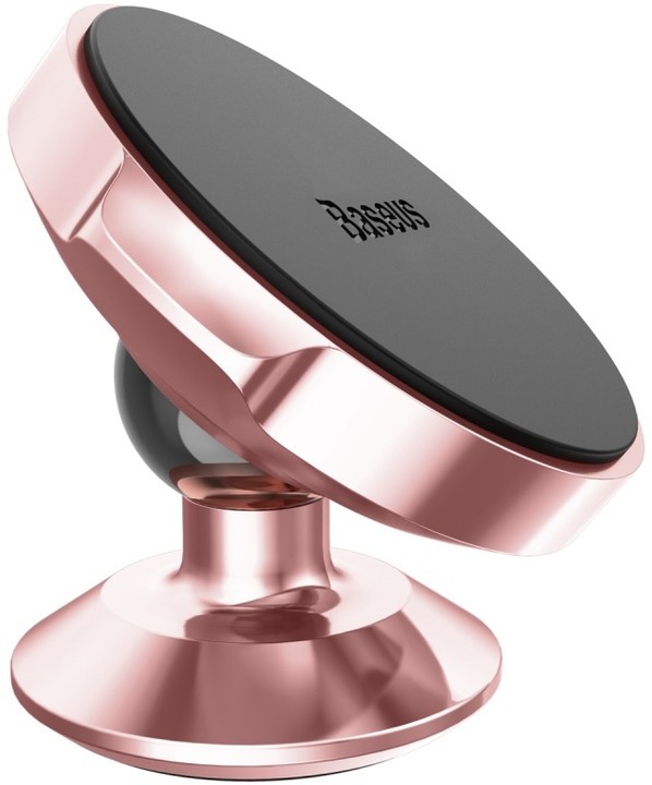 Baseus magnetický držák na telefon do auta Small Ears (Vertical Type), růžovo/zlatá_732312062