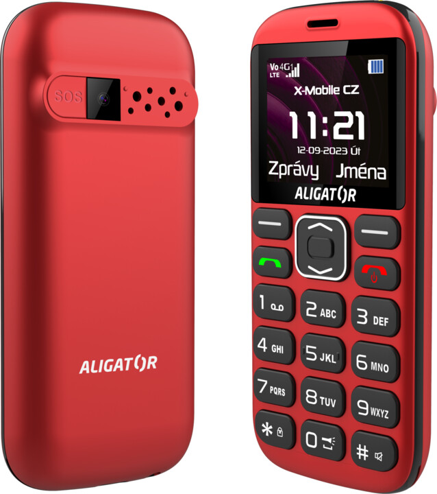 Aligator A720 4G Senior, Black/Red_922803330