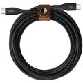 Belkin kabel DuraTek USB-C, M/M, opletený, s řemínekm, 1.2m, černá_609138159