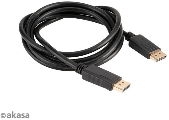 Akasa kabel DisplayPort - DisplayPort, M/M, 8K@60Hz, 2m, černá_1590664936