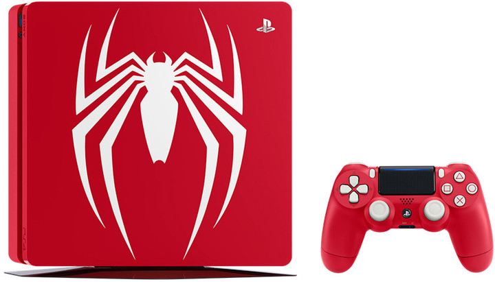 PlayStation 4 Slim, 1TB, červená + Spider-Man Limited Edition_962953335