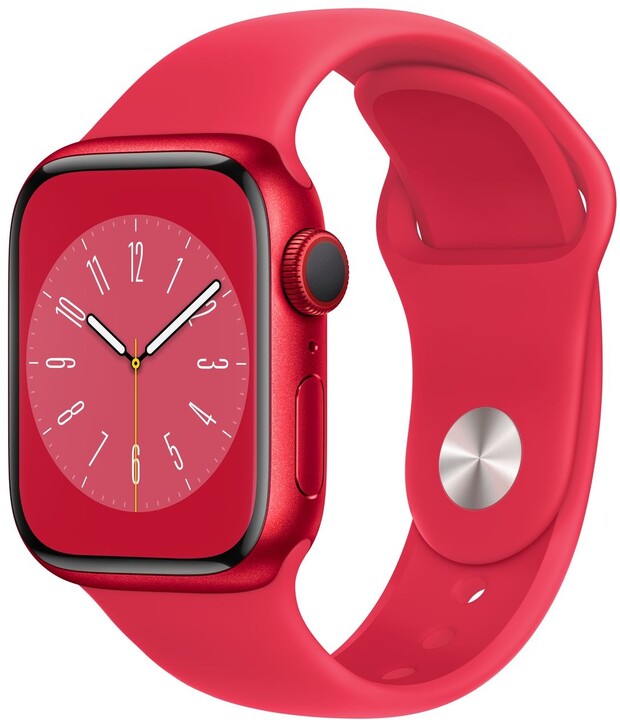 Apple Watch Series 8, Cellular, 41mm, (PRODUCT)RED, (PRODUCT)RED Sport Band_930098877