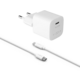 FIXED síťová nabíječka Mini s USB-C, PD, 20W, bílá + USB-C - USB-C kabel, 1m_1383399015