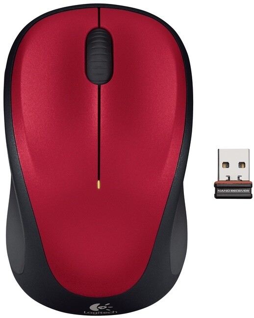 Logitech Wireless Mouse M235, červená_164075177