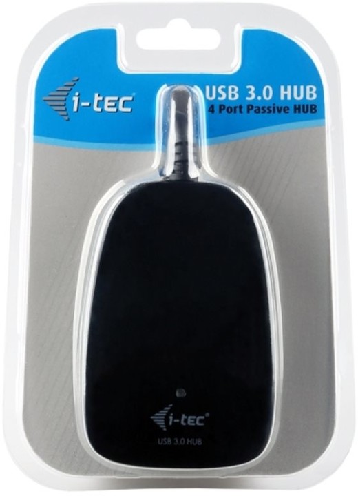 i-tec USB 3.0 Hub 4-Port, pasivní, černá_452727715