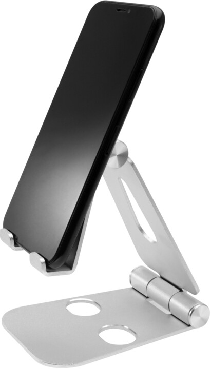FIXED stojánek Frame Phone pro mobilní telefony, univerzální, stříbrná