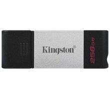 Kingston DataTraveler 80 - 256GB, černá/stříbrná_659792243