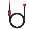 Mcdodo MT series 2-in-1 USB AM To Lightning + Lightning Audio Adapter (1,2 m) Red_841322560