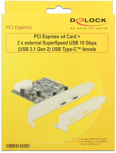 DeLock řadič 2x USB-C , PCI-E_865810625