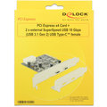 DeLock řadič 2x USB-C , PCI-E_865810625