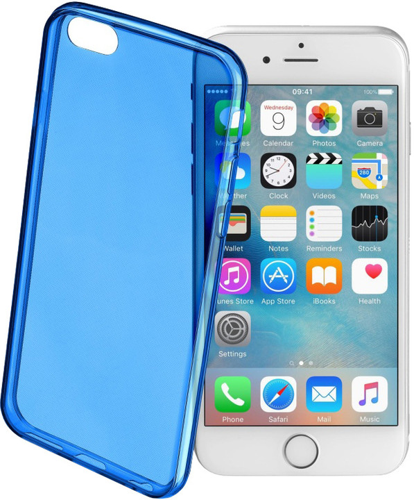 CellularLine COLOR barevné gelové pouzdro pro Apple iPhone 6/6S, modré_9189847