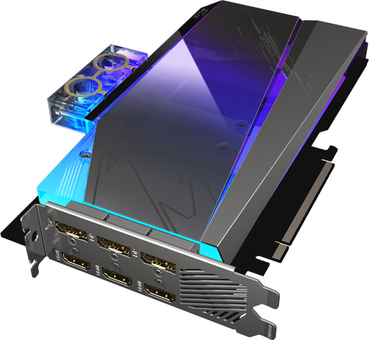 GIGABYTE GeForce RTX 3080 AORUS XTREME WATERFORCE WB 10G, LHR, 10GB GDDR6X_1060237096