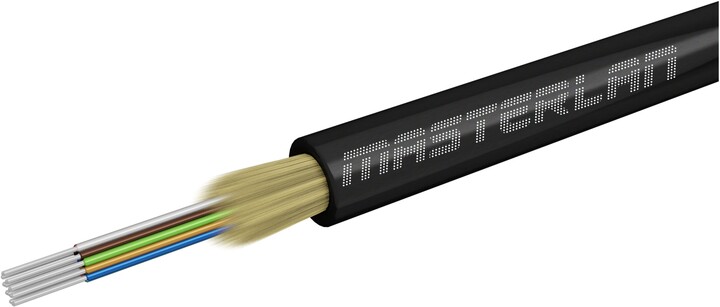 Masterlan DROPX optický kabel - 16vl 9/125, SM, LSZH, černá, G657A2, 1m_1844889245