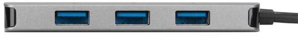 Targus hub USB-C - 4x USB 3.0, stříbrná_1083067868
