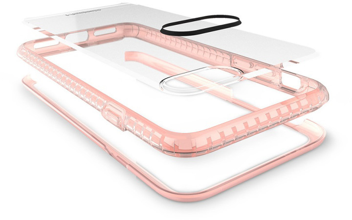 Mcdodo iPhone 7 Plus/8 Plus PC + TPU Transparent Case Patented Product, Pink_1466010123