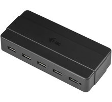 i-tec USB HUB Charging/ 7 portů/ 2 nabíjecí port/ USB 3.0/ napájecí adaptér/ černý_1825786699