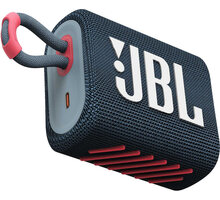 JBL GO3, modrá/červená