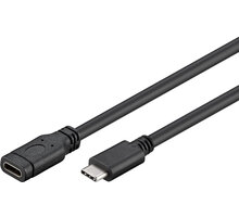 PremiumCord prodlužovací kabel USB 3.1 konektor C/male - C/female, 2m, černá