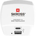 SKROSS síťová nabíječka, USB-A, USB-C, 5,4A, UK, bílá_145406264