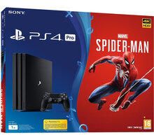 PlayStation 4 Pro, 1TB, Gamma chassis, černá + Spider-Man_1524810120