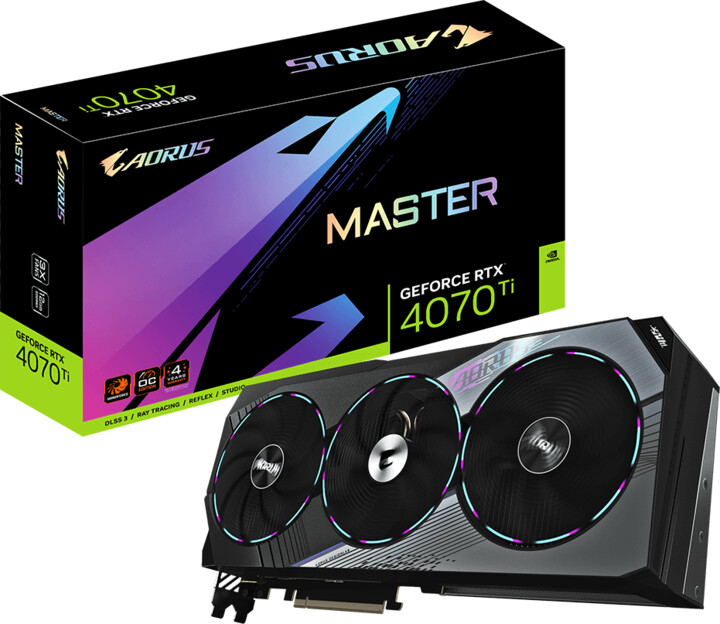 GIGABYTE GeForce AORUS RTX 4070 Ti MASTER 12G, 12GB GDDR6X_361134378