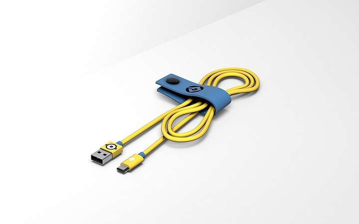 Tribe Minions Carl Micro USB kabel (120cm) - Žlutý_1679966787