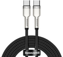BASEUS kabel Cafule Series, USB-C, M/M, nabíjecí, datový, 100W, 2m, černá_1807823269
