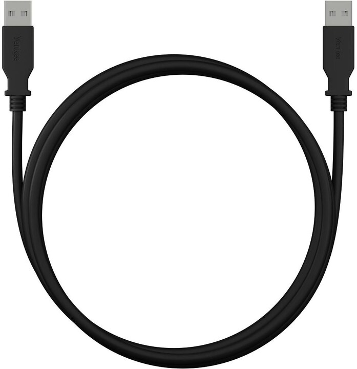 YENKEE kabel YCU 012 BK USB-A - USB-A , propojovací, USB 2.0, 1.5m, černá_1061638205
