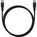 YENKEE kabel YCU 012 BK USB-A - USB-A , propojovací, USB 2.0, 1.5m, černá_1061638205