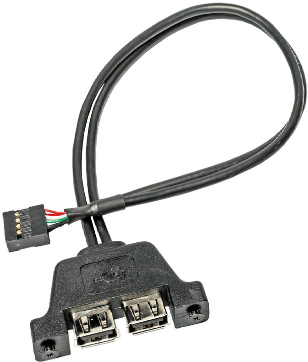 ASRock USB 2.0 kabel pro rozšíření USB 2.0 portů na ASRock DeskMini 310 na 2x USB 2.0_1265318080